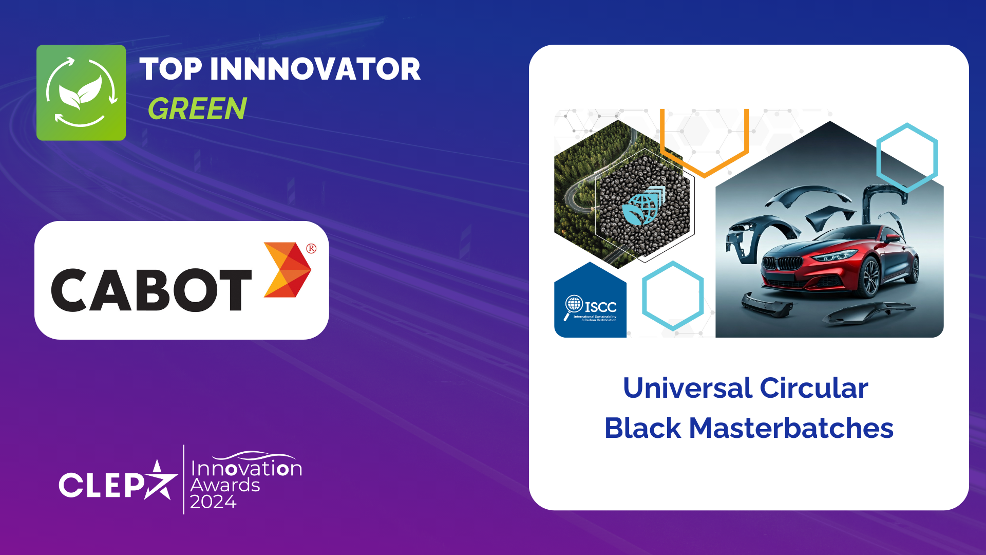 Universal Circular Black Masterbatches with Certified Sustainable Material 